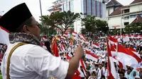 Koalisi Masyarakat Peduli Pendidikan (KMPP) menolak pemberlakuan sekolah lima hari di Kota Semarang, Jawa Tengah. (Liputan6.com/Felek Wahyu)