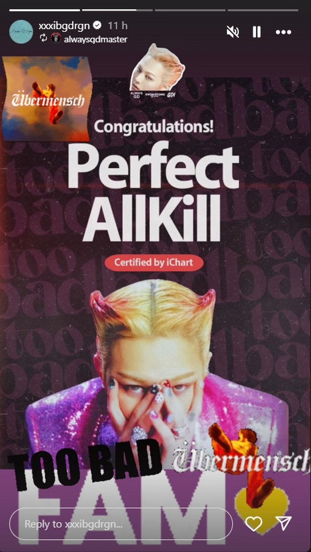 Lagu Too Bad G-Dragon