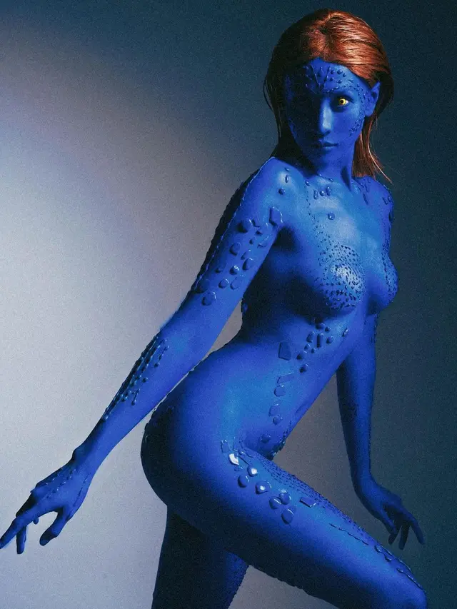 Anya Geraldine jadi Mystique (Instagram/anyageraldine)