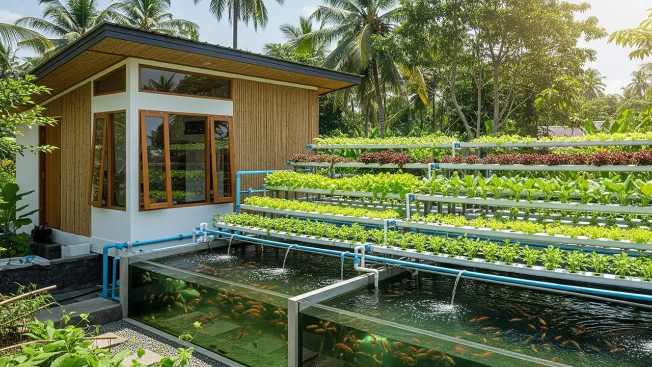 Rumah Mini Tapi Punya Kebun Sayur Luas