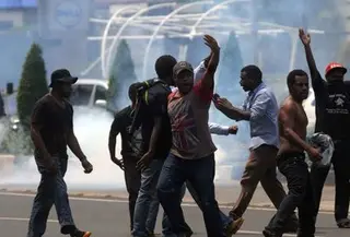 Demo mahasiswa Papua. &copy;2015 merdeka.com/imam buhori
