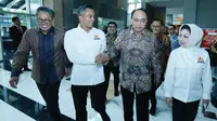 Ketua Umum Kadin Indonesia Anindya Bakrie melakukan Sarasehan&nbsp;dengan Menteri Komunikasi dan Informatika (Menkominfo) Budi Arie Setiadi, di Menara Kadin, Jakarta, Kamis (3/10/2024). (Ist)