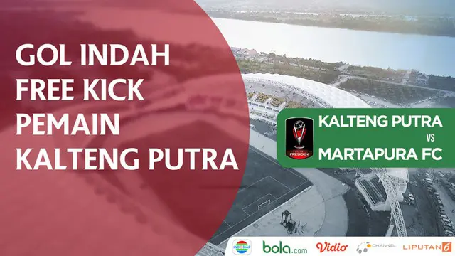 Berita video gol indah dari free kick pemain Kalteng Putra, Dadang Afridianto, ke gawang Martapura FC pada laga Grup B Piala Presiden 2018, Sabtu (27/1/2018).