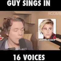 Suara Pria Ini Mirip dengan 16 Penyanyi