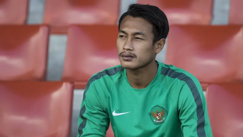 Bek Timnas Indonesia U-22, Hansamu Yama. (Bola.com/Vitalis Yogi Trisna)