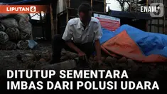 Tempat Pembuatan Arang Batok di Tutup Sementara Imbas dari Polusi Udara di Jakarta