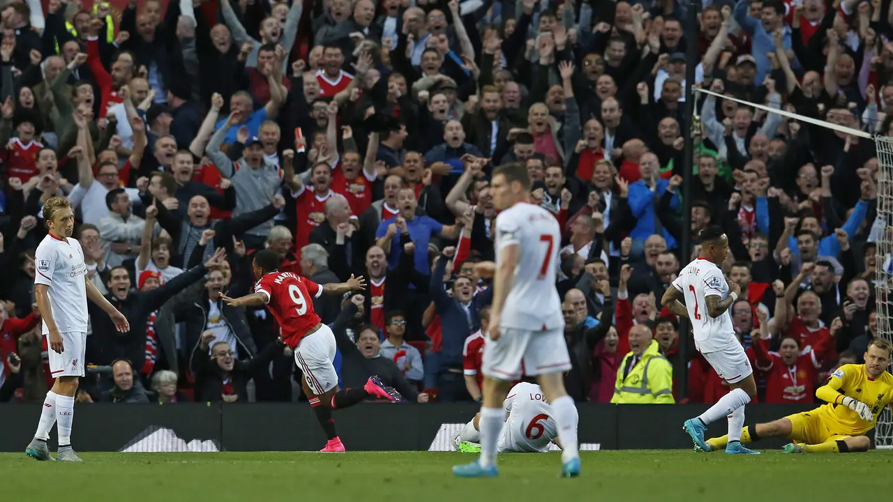 Liverpool takluk 1-3 dari Manchester United (liputan6)