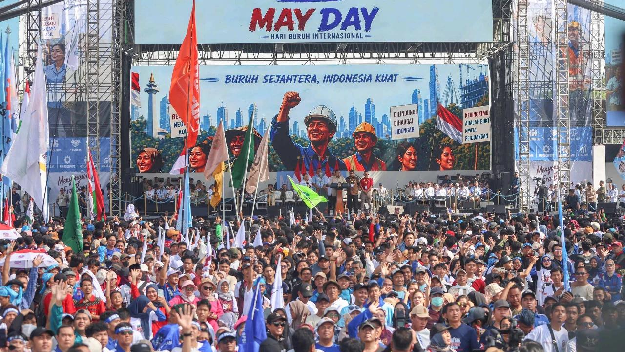 Demo Buruh Berakhir, Arus Lalu Lintas di Depan DPR Kembali Normal