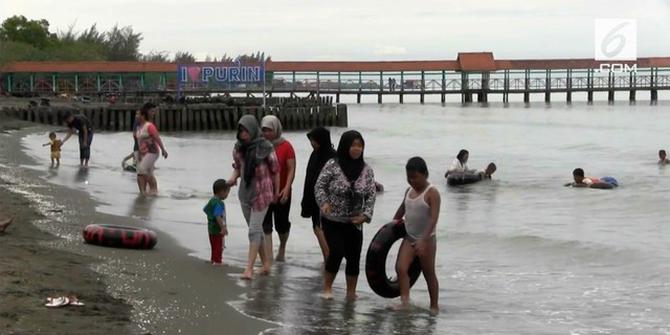 VIDEO: Wisata Pantai di Pantura Sepi Pengunjung