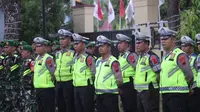 Tim gabungan pengamanan perayaan tahun baru 2024 di Pemalang. (Foto: Liputan6.com/Polres Pemalang)