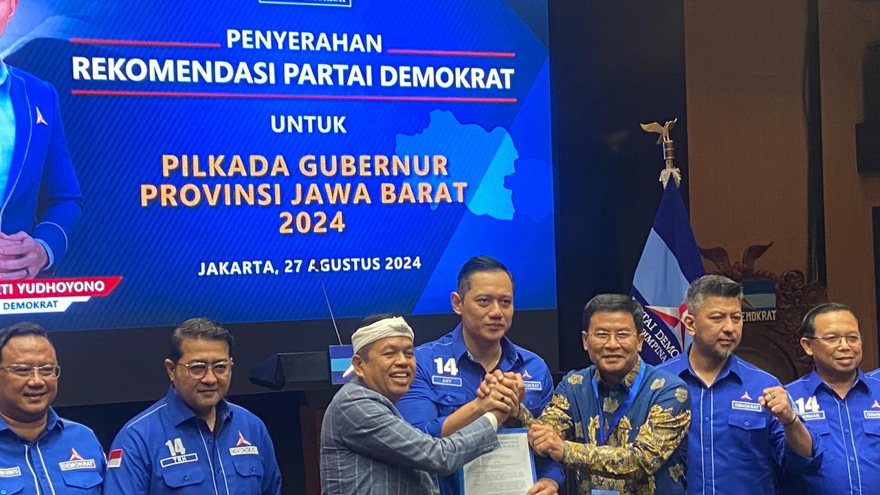 AHY Beri Dukungan ke Pilgub Jabar, Jateng, Jakarta, AHY: Insya Allah Menang!