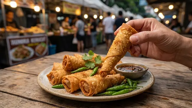 Resep Lumpia Kerucut Crispy/AI Generated