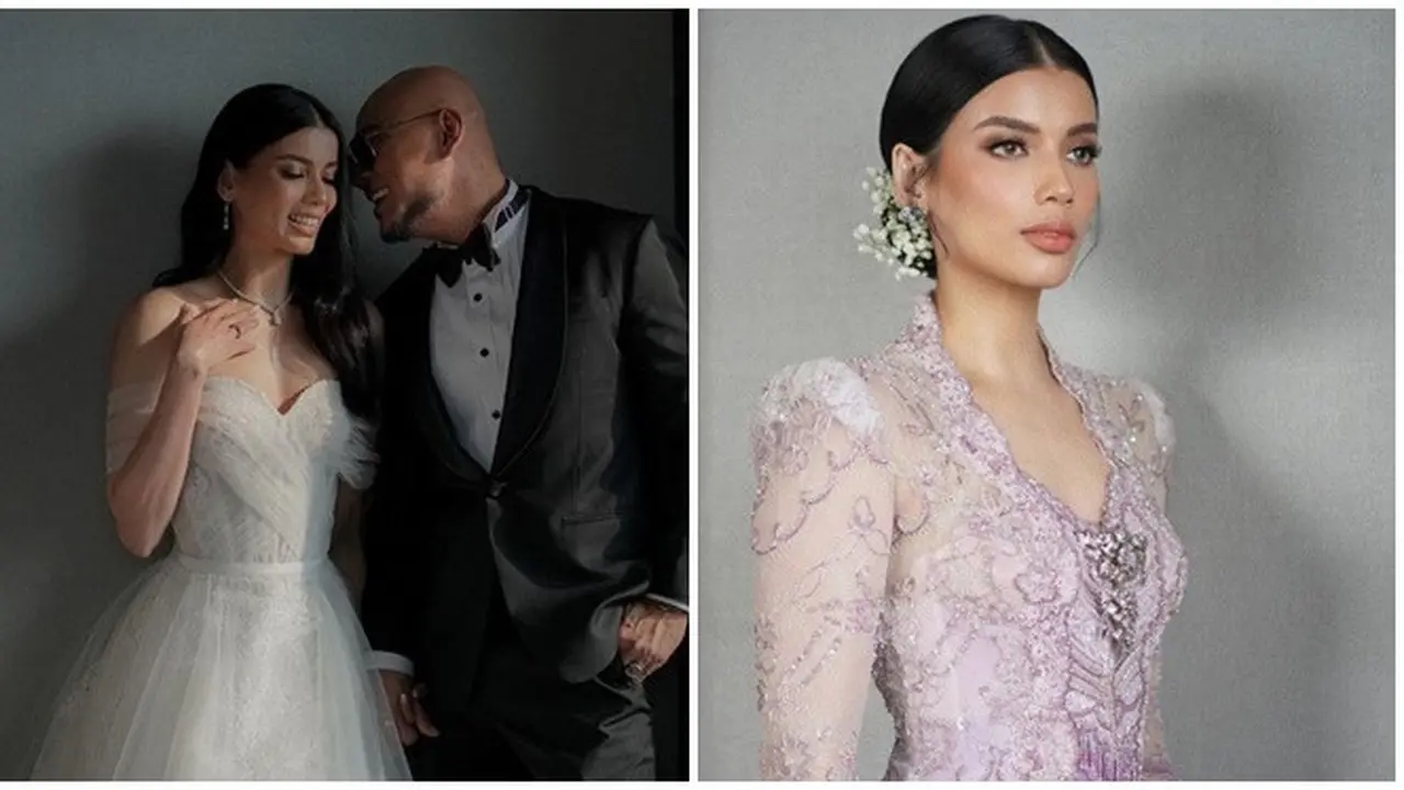 6 Potret Detail Sabrina Chairunnisa di Hari Pernikahannya, Tampil Manglingi