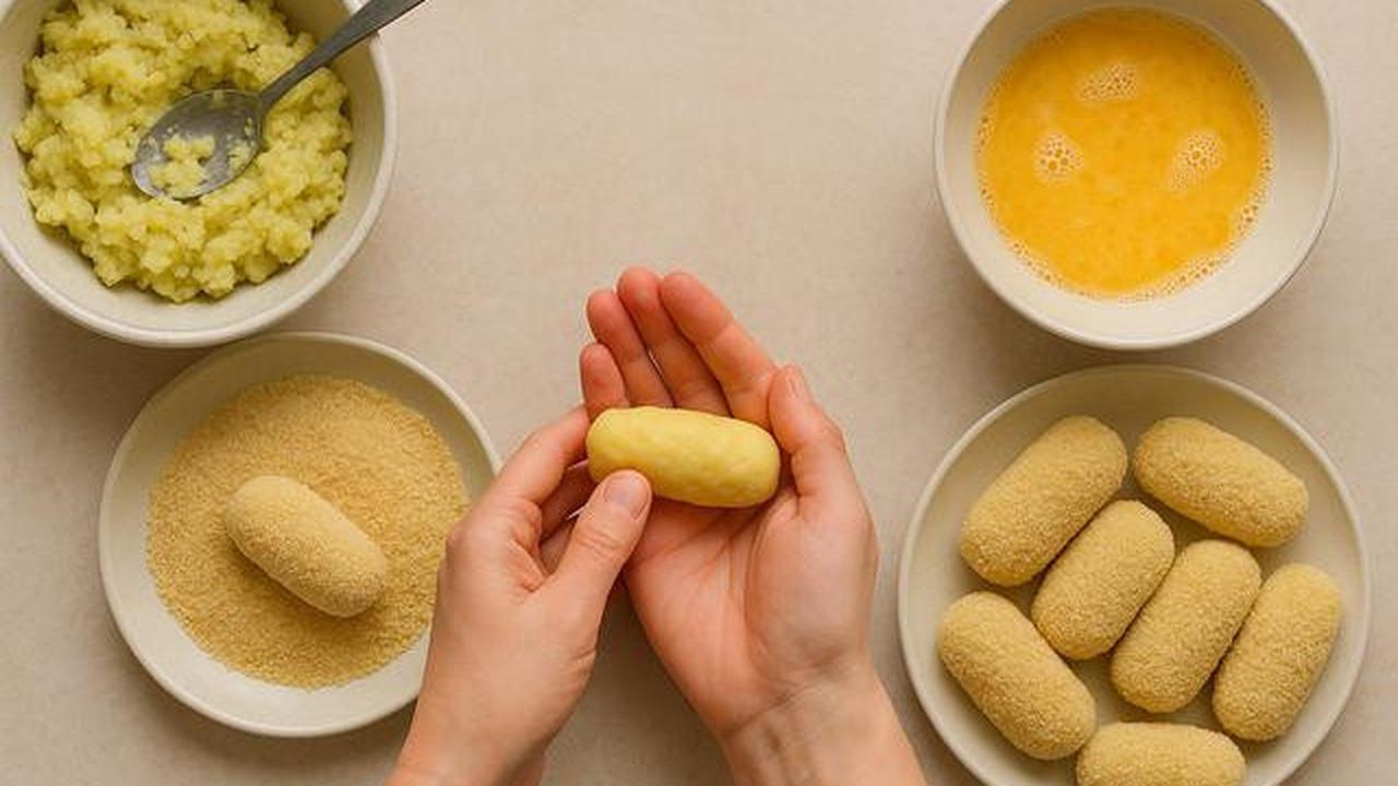Ilustrasi Resep Rumahan Kroket Kentang Isi Daging
