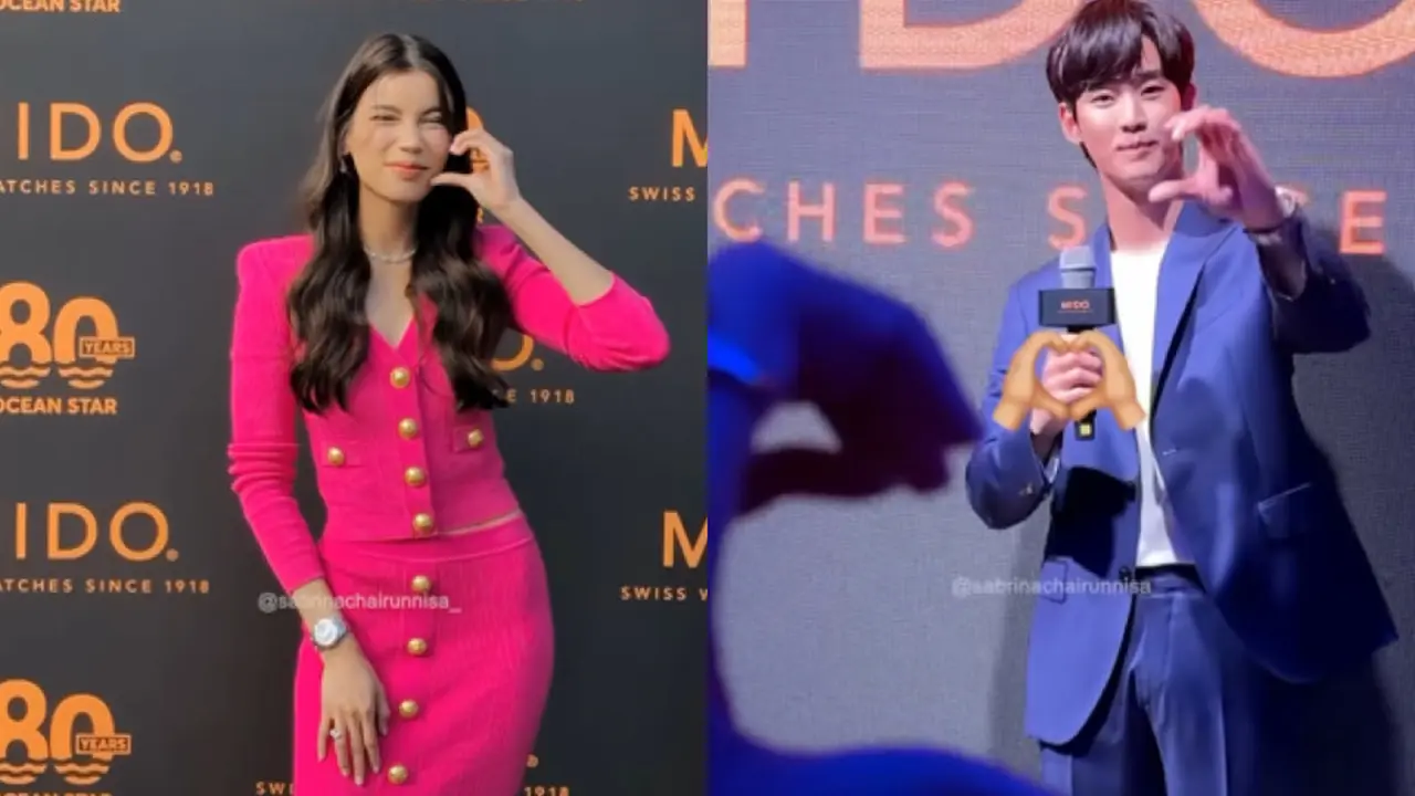 Sabrina Chairunnisa  saat Bertemu Kim Soo Hyun di Korea Selatan