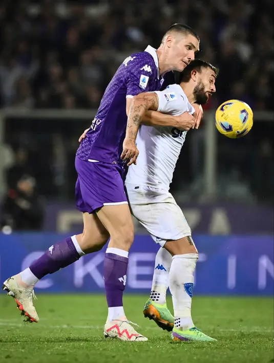Gol sodokan Emmanuel Gyasi membuat skor 2-0 untuk sang tamu sekaligus menjadi hasil akhir laga. (Massimo Paolone/LaPresse via AP)