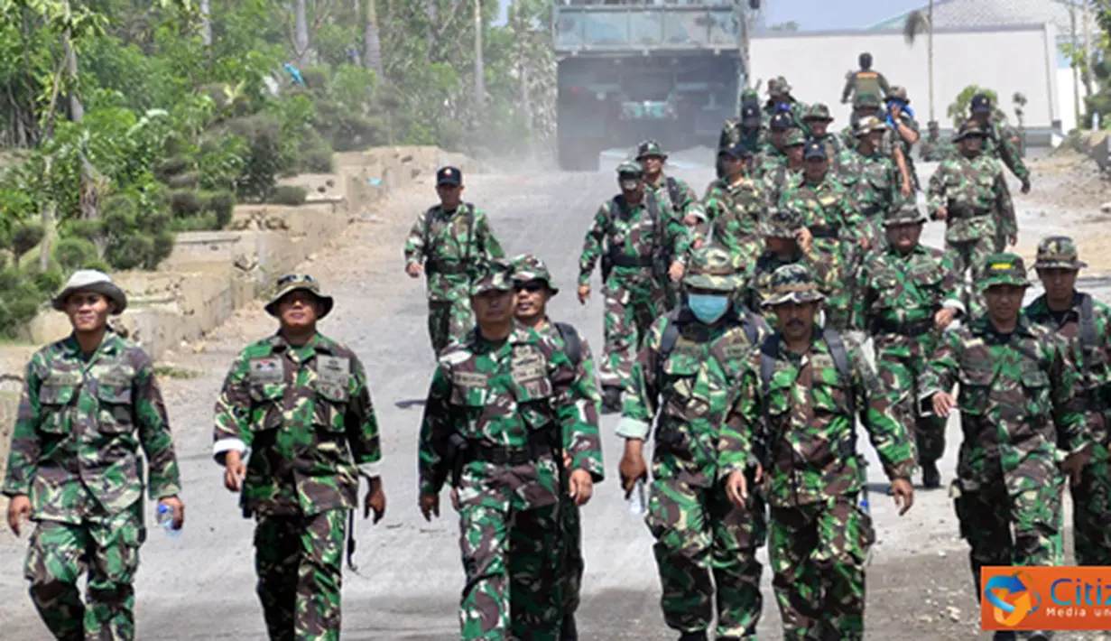 Citizen6, Surabaya: Latihan tersebut dimulai dengan problem Menembak Pistol di Lapangan Tembak Tempur Korps Marinir Lettu Mar (Anumerta) FX. Soepramono dan diteruskan Gerak Jalan dengan menempuh jarak sekitar 20 km. (Pengirim: Budi Abdillah)