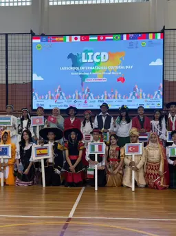 Keseruan&nbsp;Labschool International Cultural Day 2025./copyright istimewa