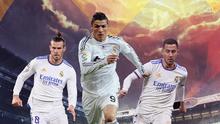 Real Madrid - Gareth Bale, Cristiano Ronaldo, Eden Hazard (Bola.com/Adreanus Titus)