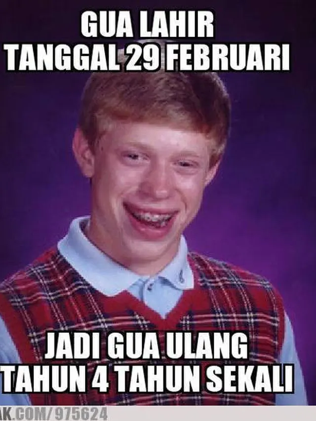 7 Meme Orang Lahir pada Tahun Kabisat Ini Kocak