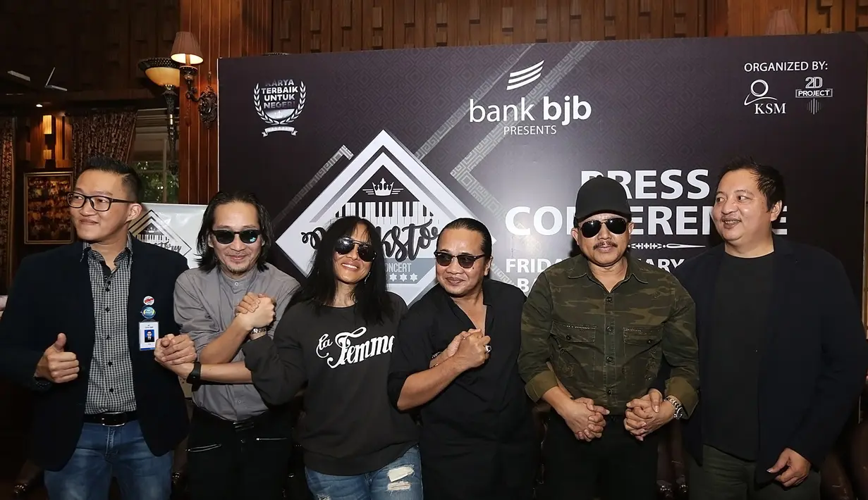 Konser yang dipromotori 2D Projection bersama 7 Bintang (Deddy Dhukun & Dian Pramana Poetra) ini juga akan menghadirkan musisi seperti Fariz RM, Trie Utami, Mus Mujiono, Yopie Latul. (Bambang E.Ros/Bintang.com)