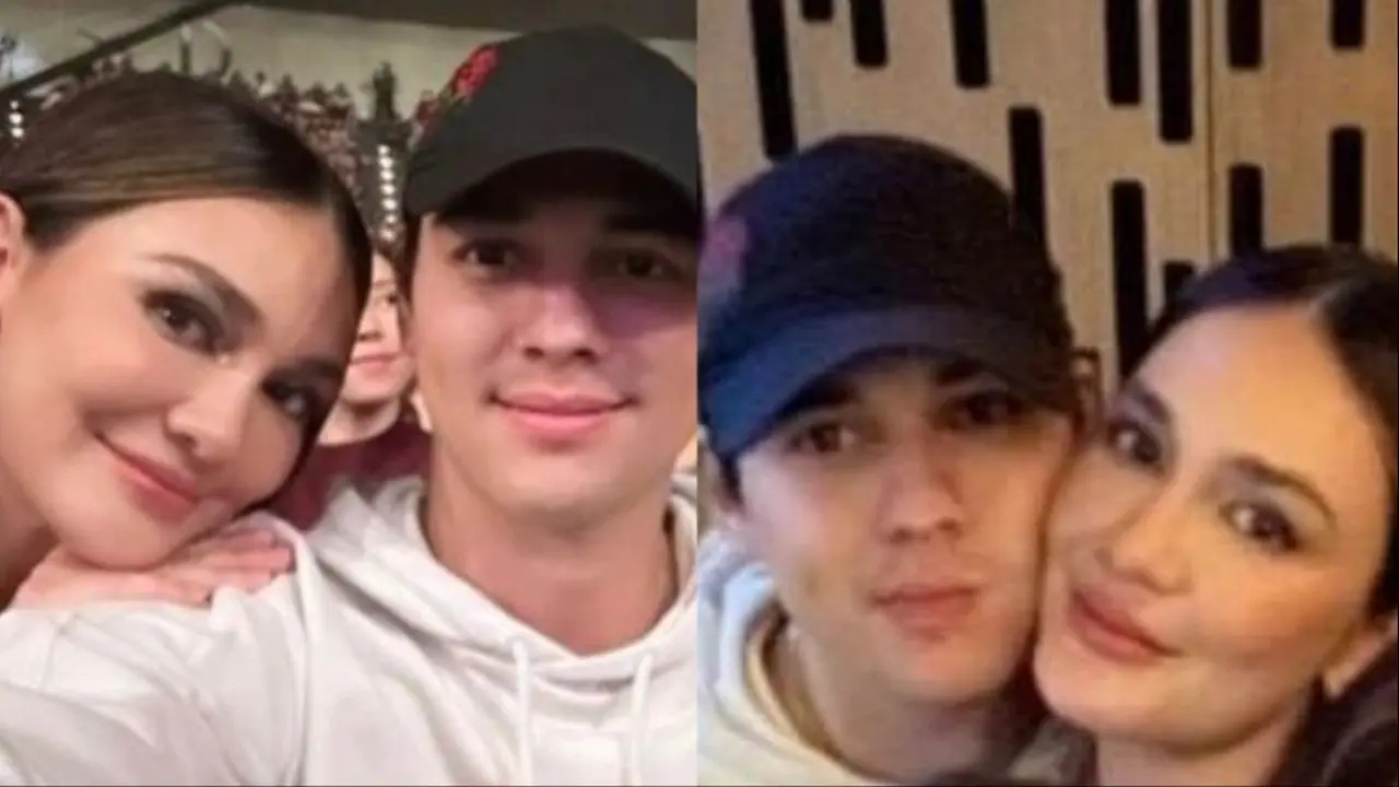Luna Maya dan Maxime Bouttier tampak nonton konser bersama