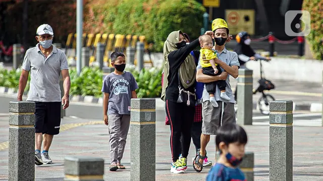 FOTO: CFD Ditiadakan, Kawasan Sudirman - Thamrin Tetap Ramai