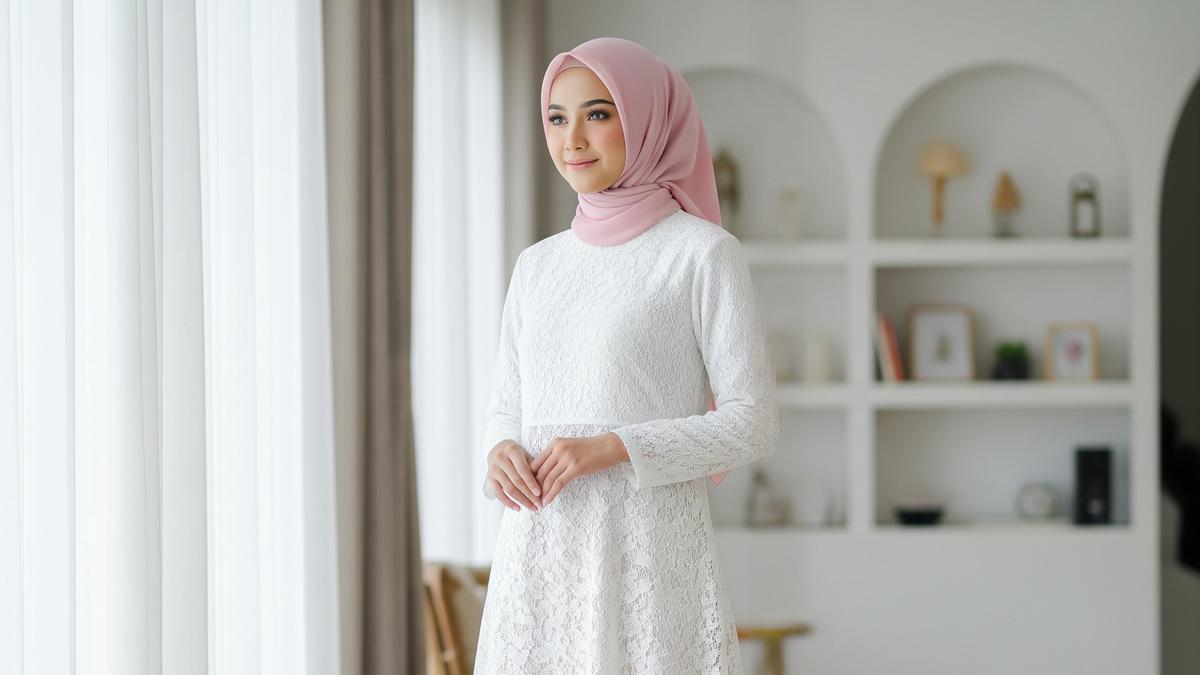 9 Model Gamis Kebaya Muslim untuk Wisuda Terbaru, Tampil Anggun di Hari Bahagia
