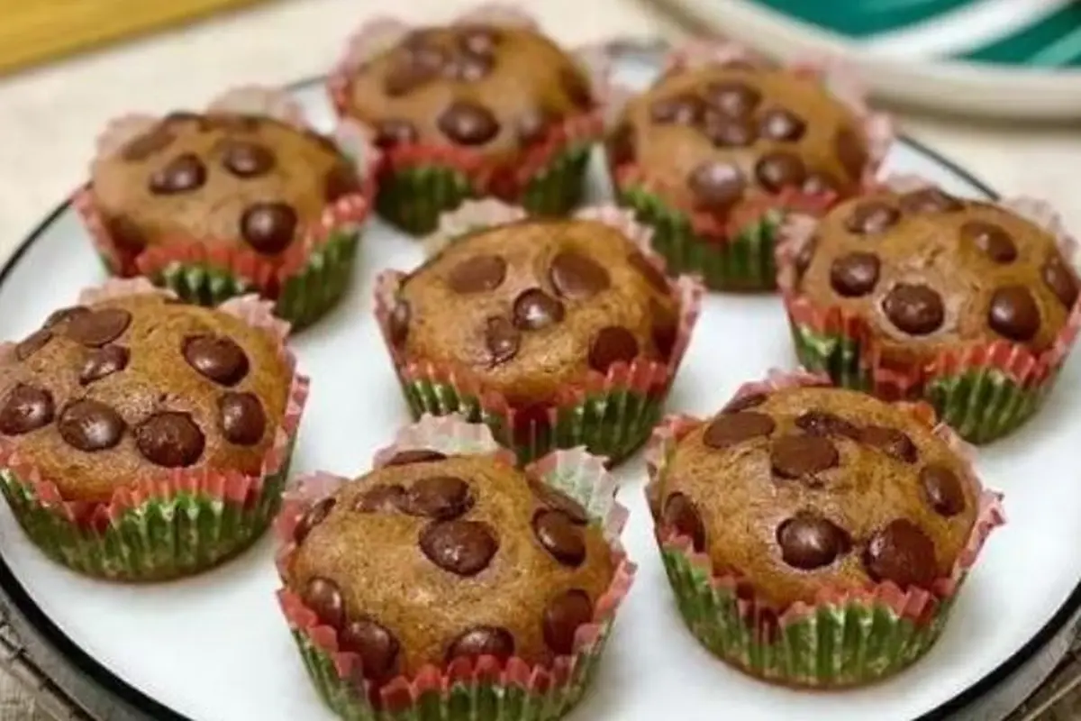 Gluten free choco chip muffin dari tepung singkong