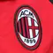 Logo dan ilustrasi AC Milan. (AFP/Paco Serinelli)
