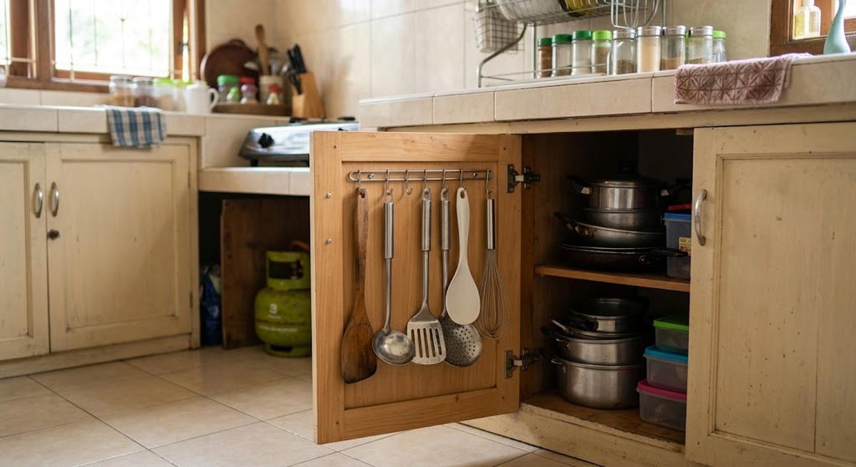 Tips Menata Peralatan Memasak Bertangkai Panjang agar Tidak Memenuhi Laci