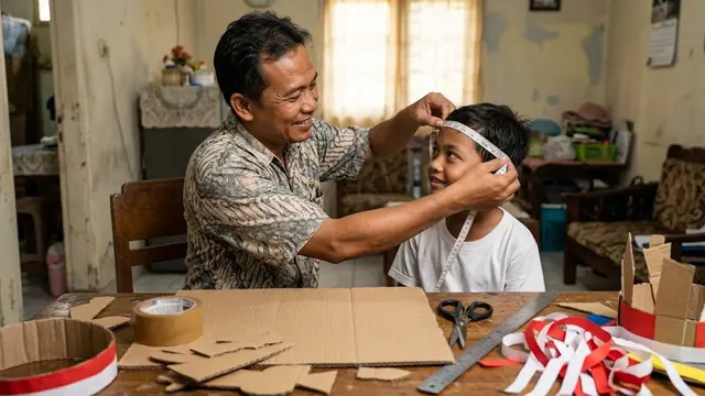 Membuat Topi Karnaval untuk Acara Kemerdekaan