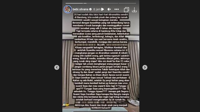Curhat Bebi Silvana Sudah Sebulan Lebih Pisah dengan Opick, Pindah ke Bandung Bawa 4 Truk Barang-Barang