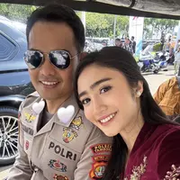 Gaya Febby Rastanty Jadi Istri Polisi. [@febbyrastanty]