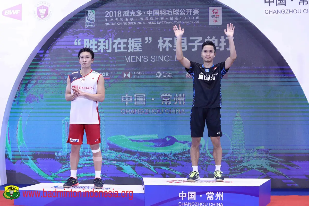 Anthony Sinisuka Ginting, China Terbuka 2018