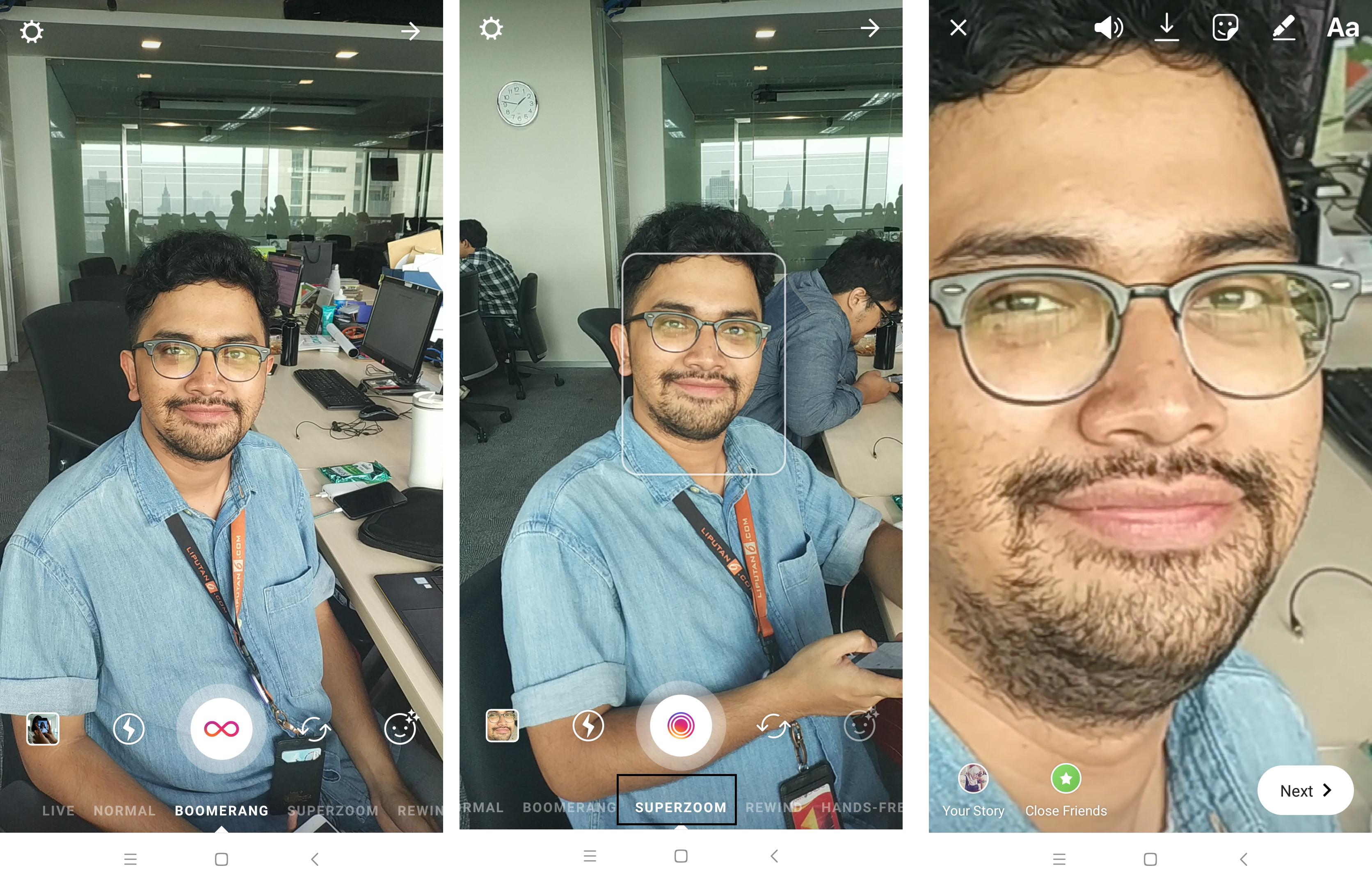 Instagram menghadirkan fitur Superzoom di Instagram Stories (Liputan6.com/ Agustin Setyo W)