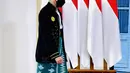 Presiden Joko Widodo memimpin upacara Hari Kelahiran Pancasila secara virtual di Istana Bogor, Jawa Barat, Selasa (1/6/2021). Jokowi berharap Hari Pancasila dimanfaatkan seluruh pihak untuk memperkokoh nilai-nilai Pancasila dalam bermasyarakat, berbangsa, dan bernegara. (FOTO:Biro Pers Kepresidenan)
