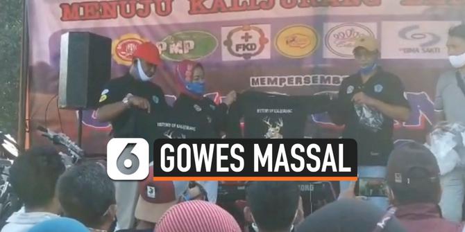 VIDEO: Bupati Brebes Hadiri Gowes Massal Saat Pandemi Covid-19