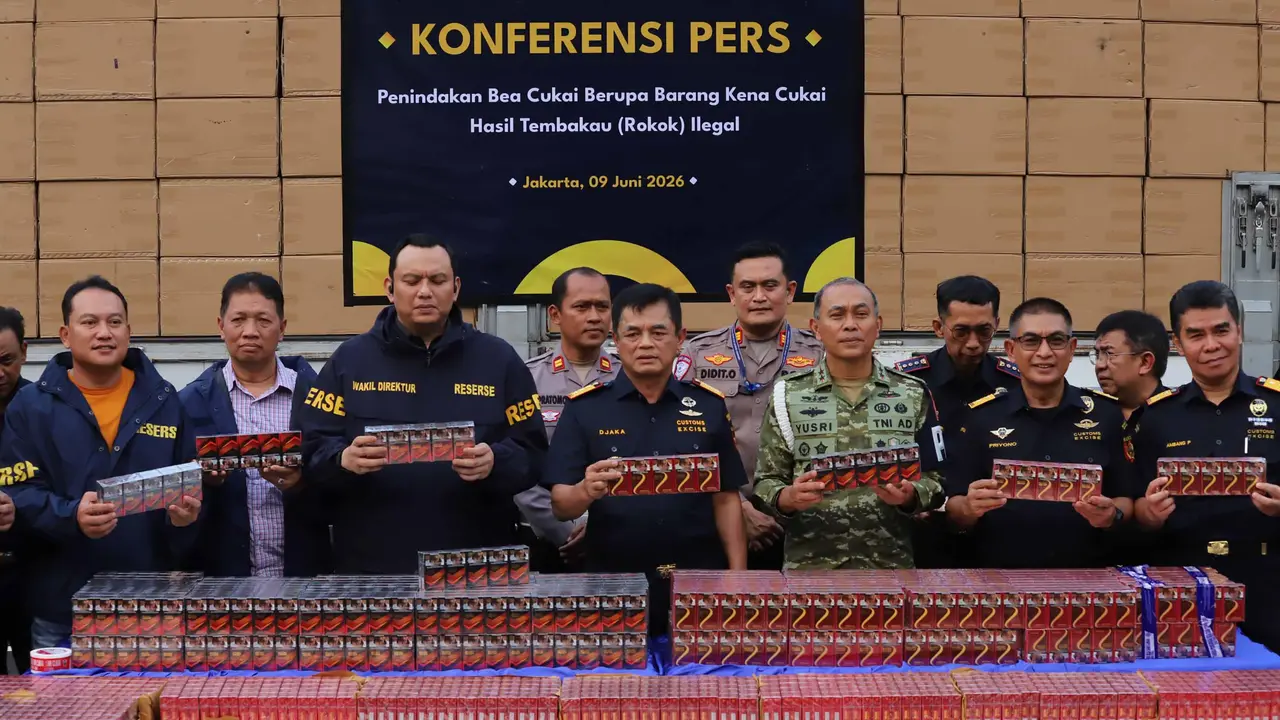 Bea Cukai Sita 8,9 Juta Batang Rokok Ilegal