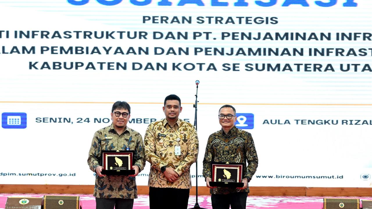 Gubernur Sumut Bobby Nasution dalam Sosialisasi Pembiayaan dan Penjamin Infrastruktur Daerah