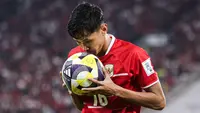 Dony Tri Pamungkas beraksi saat Timnas melawan Bulgaria di final FIFA Series 2026 di SUGBK, Jakarta, Senin (30-3-2026). (Bola.com/Abdul Aziz)
