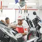 Servis sepeda motor Honda gratis khusus jurnalis di hari Pers Nasional. (Dok Astra Motor)