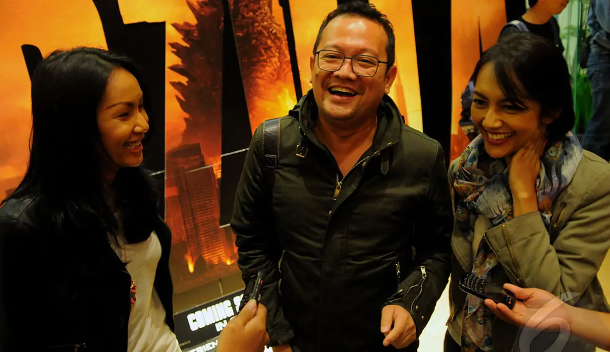 Alvin Adam yang mengaku sangat menggandrungi monster raksasa satu ini. Sinematografinya tak perlu ditanya, benar-benar keren puji Alvin antusias (Liputan6.com/Faisal R Syam).