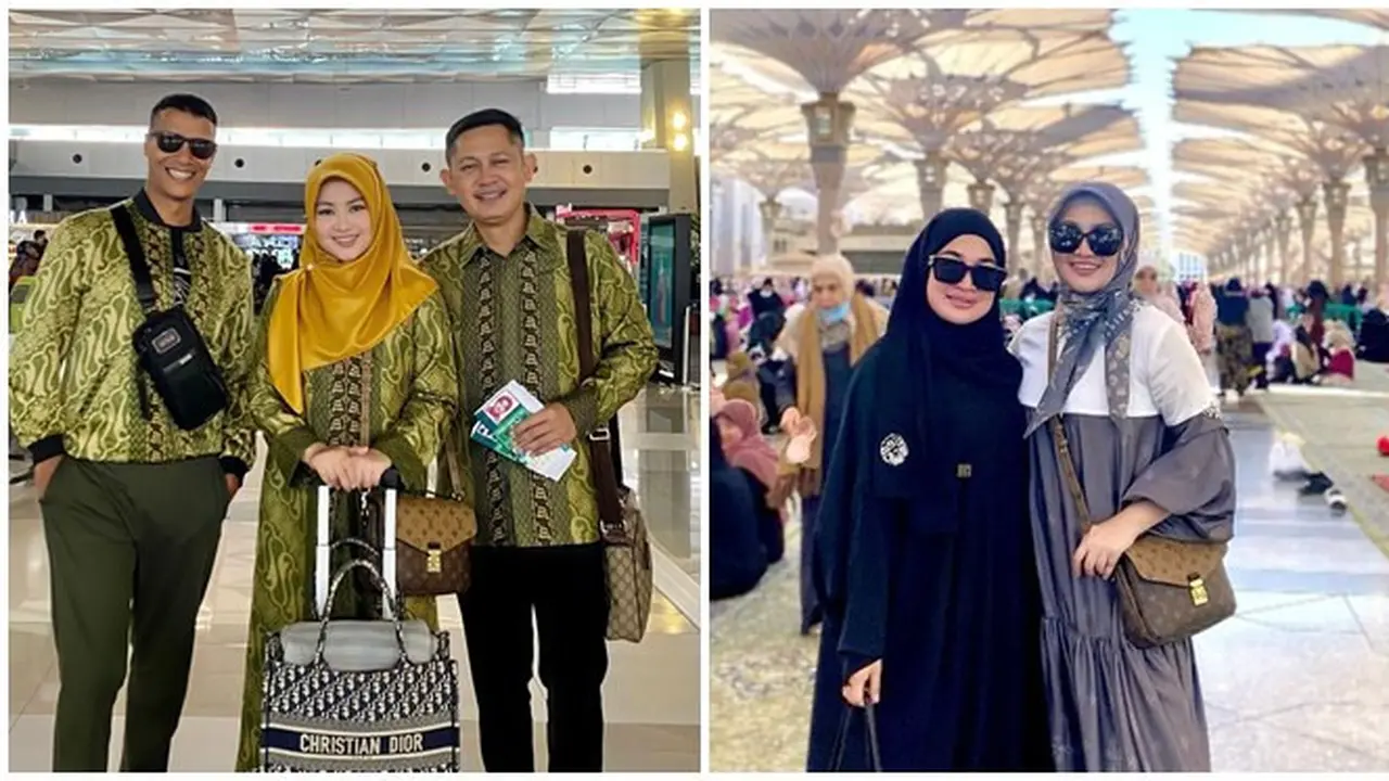 8 Potret Fitri Carlina dan Suami Jalani Umroh, Persiapannya Singkat