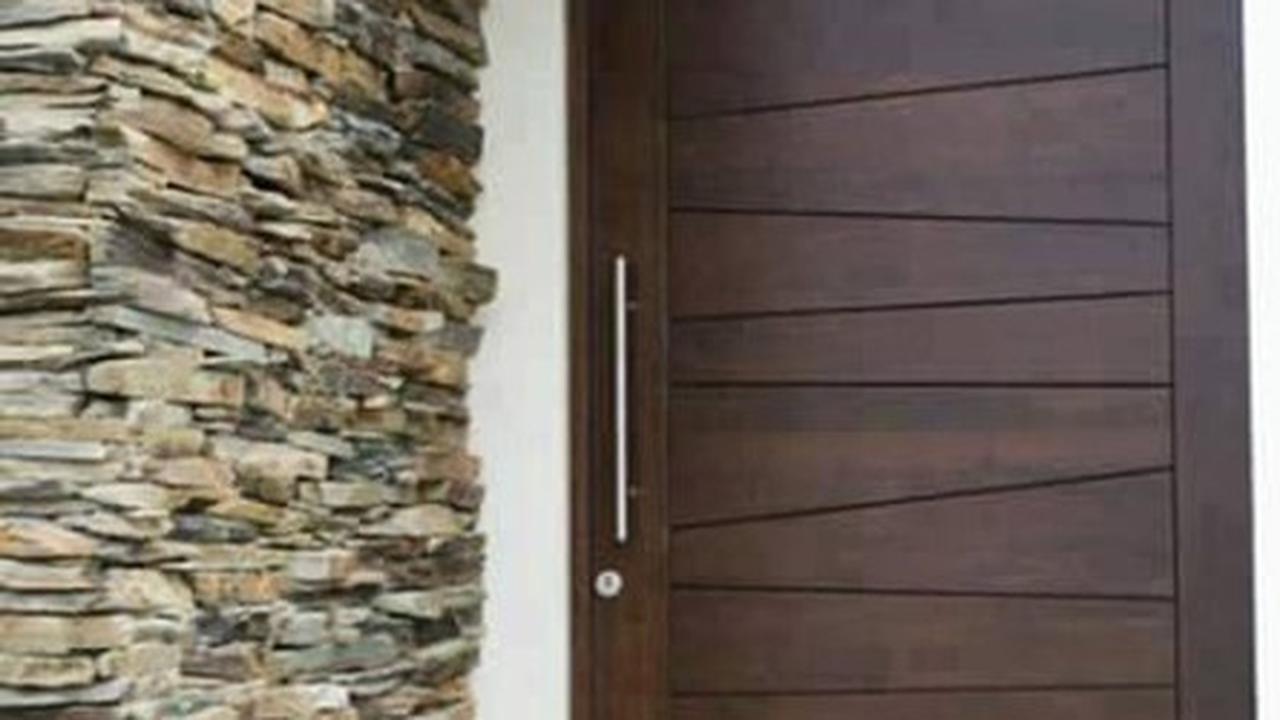 Desain Pintu Kayu Minimalis, Pilihan Elegan untuk Hunian Modern