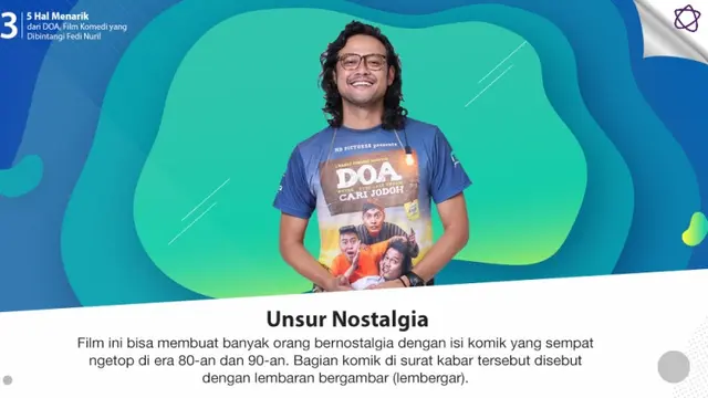 [Bintang] 5 Hal Menarik dari DOA, Film Komedi yang Dibintangi Fedi Nuril