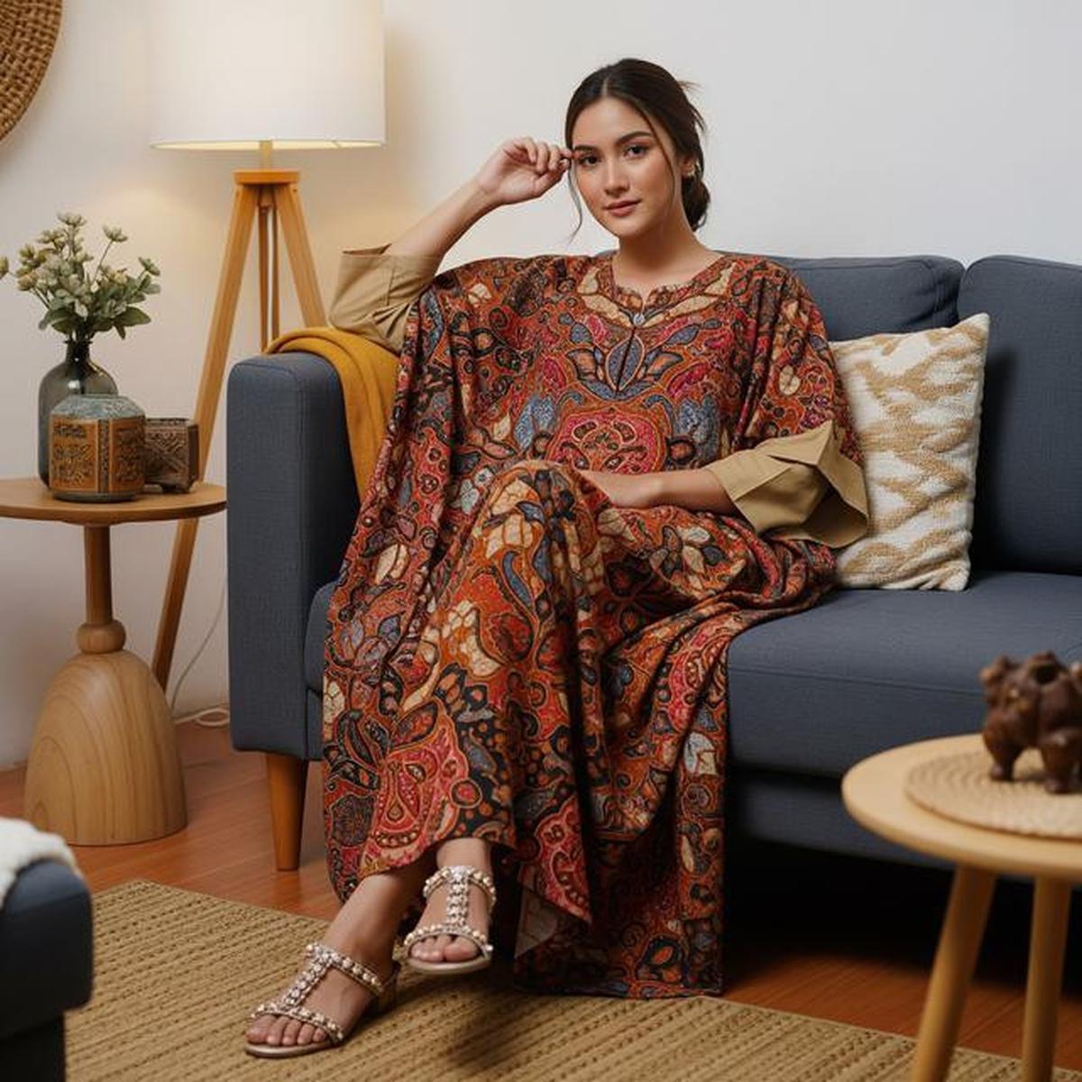 7 Model Daster Batik Kombinasi Polos, Pilihan Tepat untuk Santai di Rumah