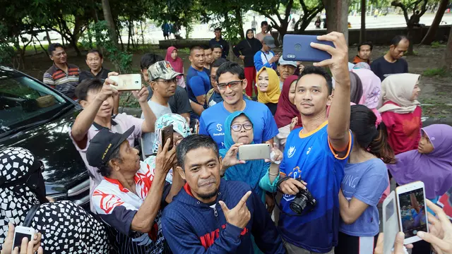 Sandiaga Main Basket di Solo