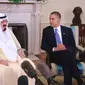 Raja Abdullah dari Arab Saudi dalam pertemuan di Gedung Putih bersama Presiden Barack Obama pada 2010. Dok: YouTube The White House