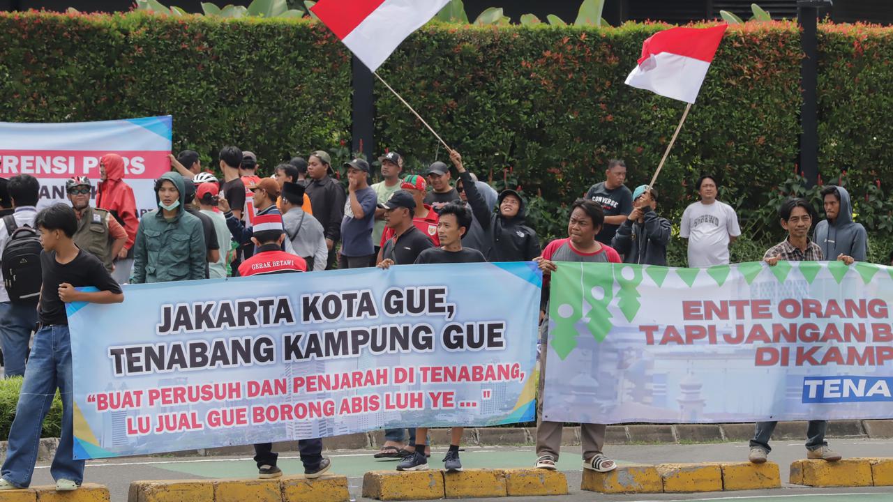 FOTO: Warga Tanah Abang Gelar Deklarasi Damai, Tegaskan Tolak Anarkisme di Jakarta